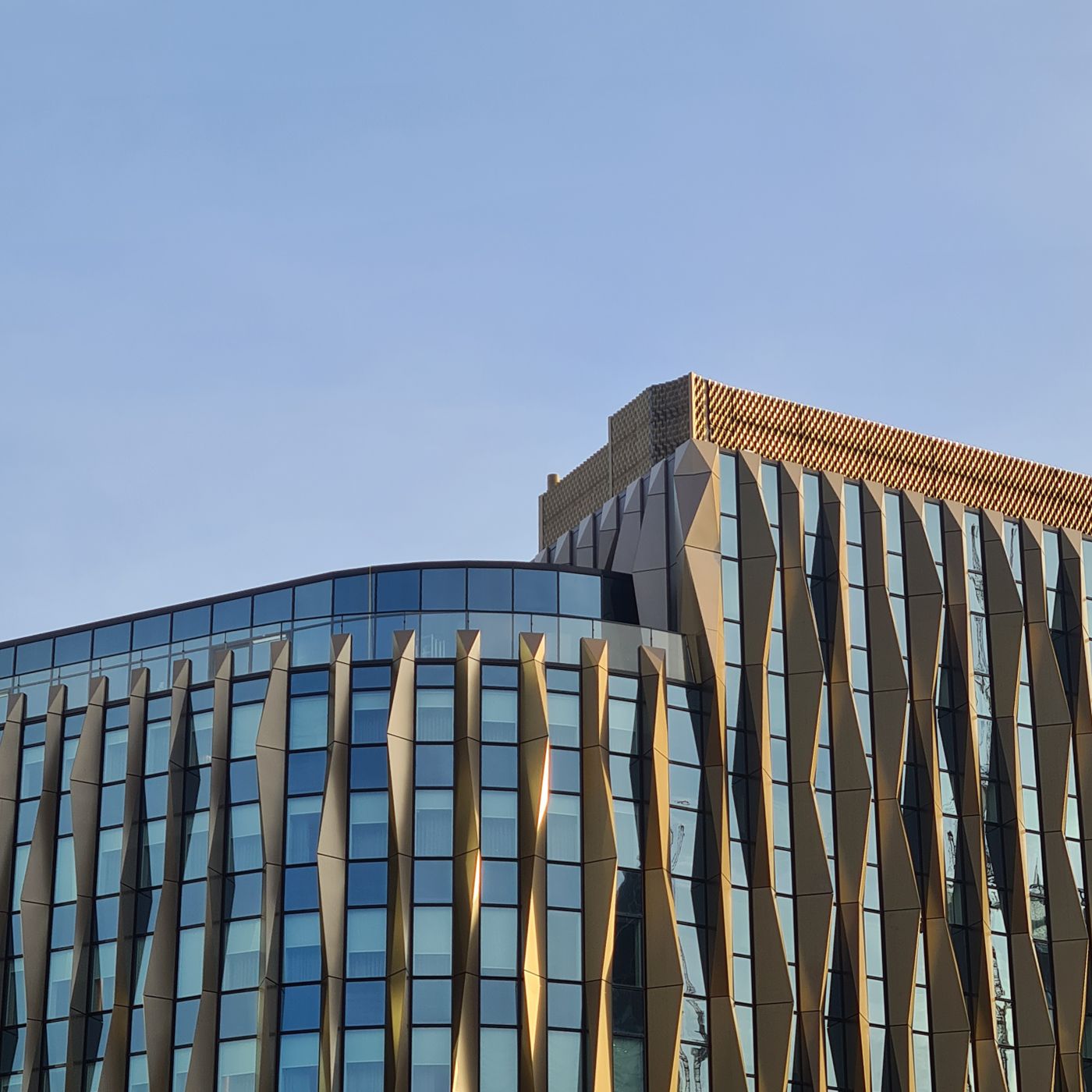A modern office building facade